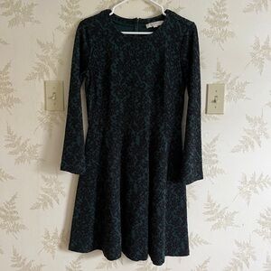 SOLD Green and Black Dress